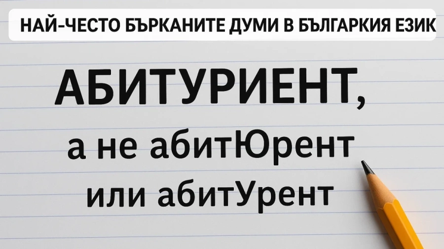 Думите в българския език, които се грешат най-често