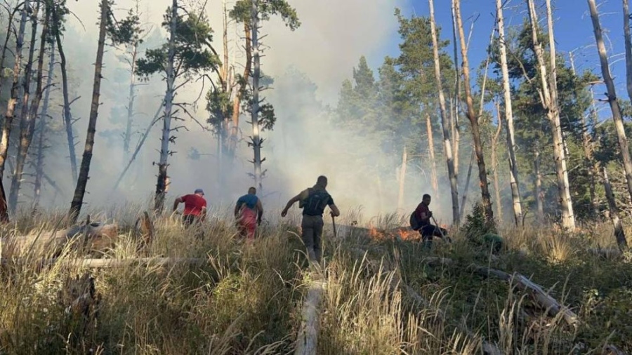 Продължава борбата с огъня в Рила