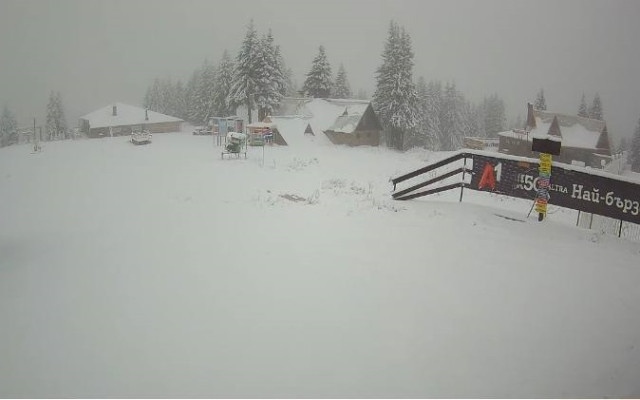 Време е ски: 10-сантиметров сняг натрупа в Пампорово