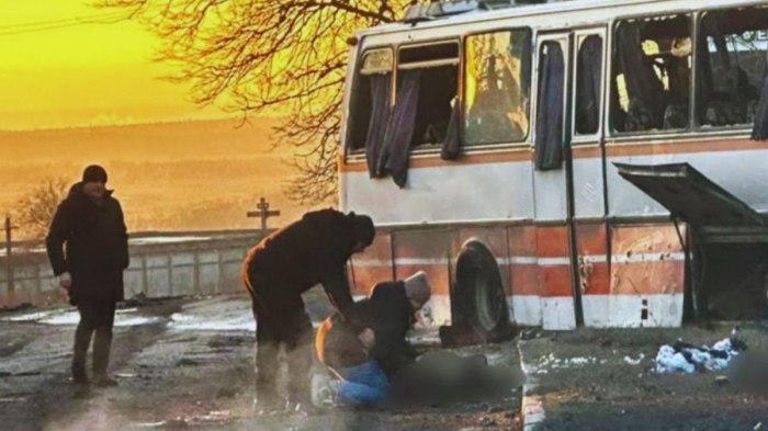 Руски дрон уби 12 миньори в Украйна при удар по цивилен автобус