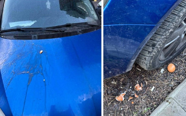 Война срещу "пришълци" с яйца и скапани домати за паркоместа в София