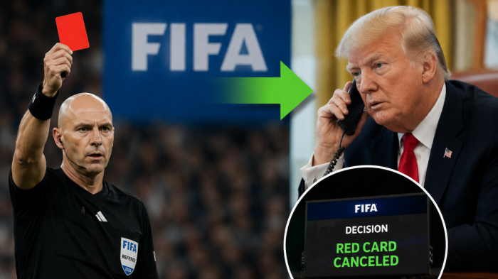 ФИФА отмени червен картон на американски футболист след намеса на Тръмп